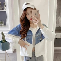 Fambruh White Hooded Denim Jacket For Women  - XL