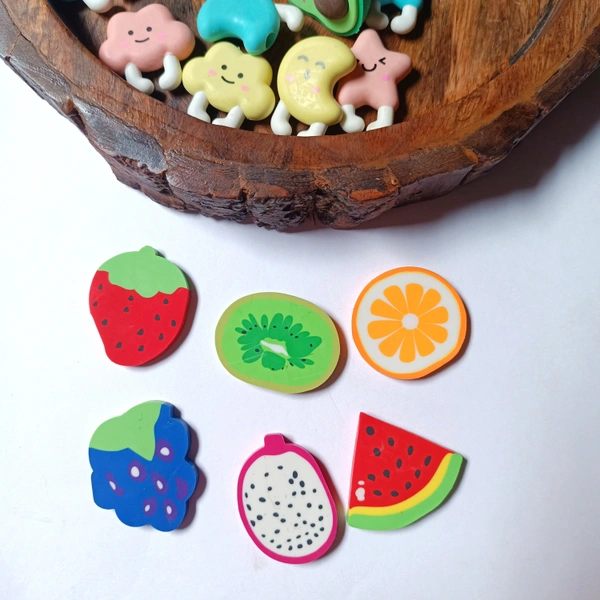 Fruit Erasers 6pc Combo 