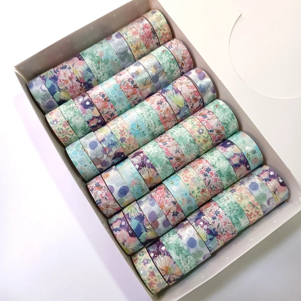 Golden Foiled Washi Tape 5pc Pack 