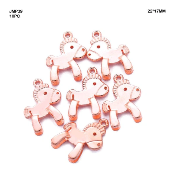Rose gold Unicorn Charm (10pc)