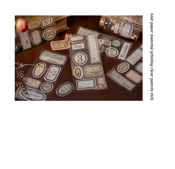 Green Label Sticker 20 Sheets