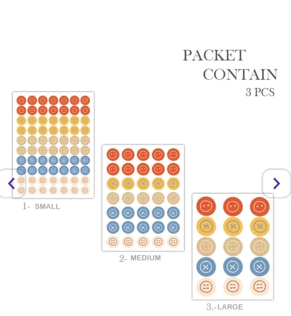 Deco Sticker 3 Pc Pack (Random Design ) 