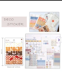 Deco Sticker 3 Pc Pack (Random Design ) 