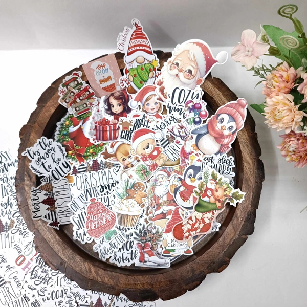 Christmas Themed Sticker Pack (50pcs) 
