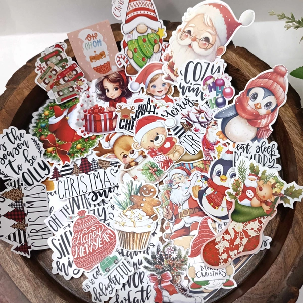 Christmas Themed Sticker Pack (50pcs) 