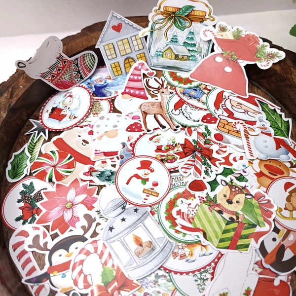 Christmas Themed Sticker Pack (50pcs) 
