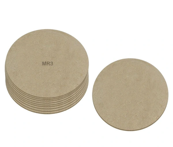 8  Inches Wooden Round MDF PACK OF 2 PC 4MM