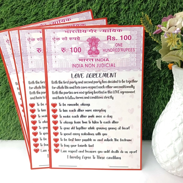 Love Agreement A4 1pc With Cover 