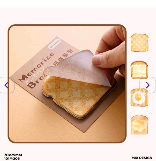 Anime Bread Sticky Notes 