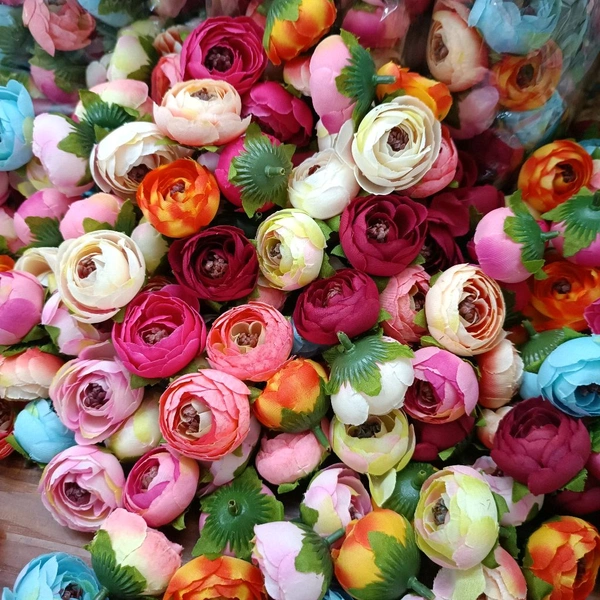 Multi Peony Flower 10 pcs Pack (4 Cm Approx) 