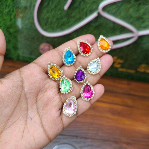 Diamond Shape Multi Stone Pack Of 100 Pc 