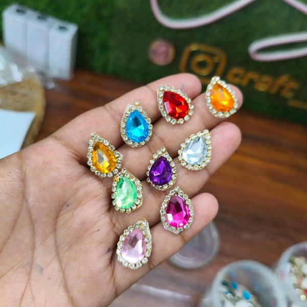 Diamond Shape Multi Stone Pack Of 100 Pc 