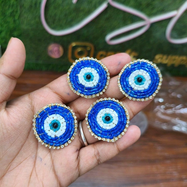 Evil Eye Patch Pack Of 10 Pc (Blue) 