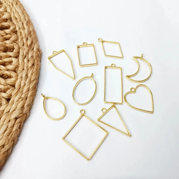 Bezels Mix Shape 10 Pc Pack GOLD 
