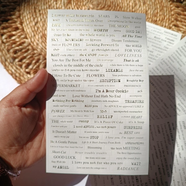 Sentiment 4pc Sticker Pack 