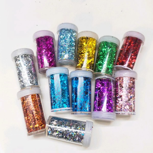 Shimmer Glitter Pack Of 12 Jars 