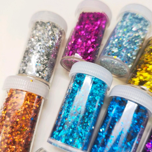 Shimmer Glitter Pack Of 12 Jars 