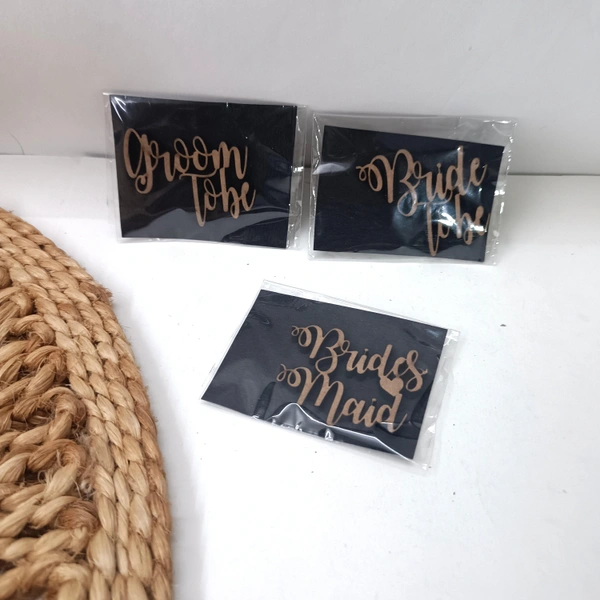 MDF Cutout Theme Wedding Pack Of 3 