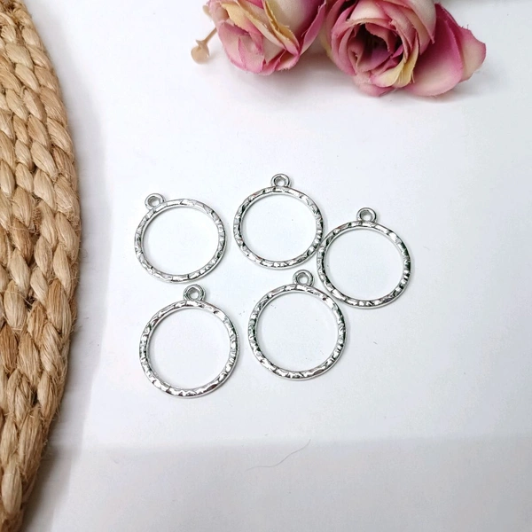 Round 5pc Pendant Bezel Silver