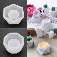 3pc Planter  Candle / Concrete/ Resin Mold 