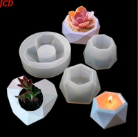 3pc Planter  Candle / Concrete/ Resin Mold 