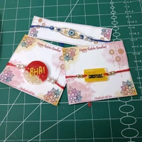 3"4.5 Inches Rakhi Packing Cards 30 Pcs And 30 Plastic Cover Combo 