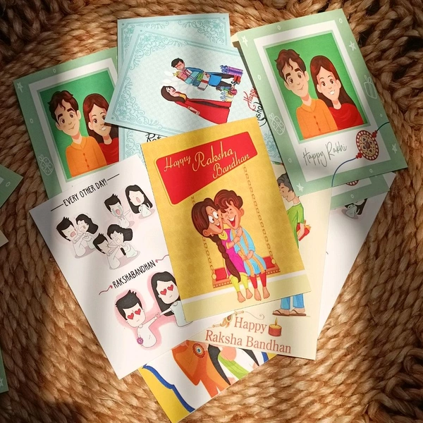 Rakhi Greeting Cards Pack Of 50 Pcs