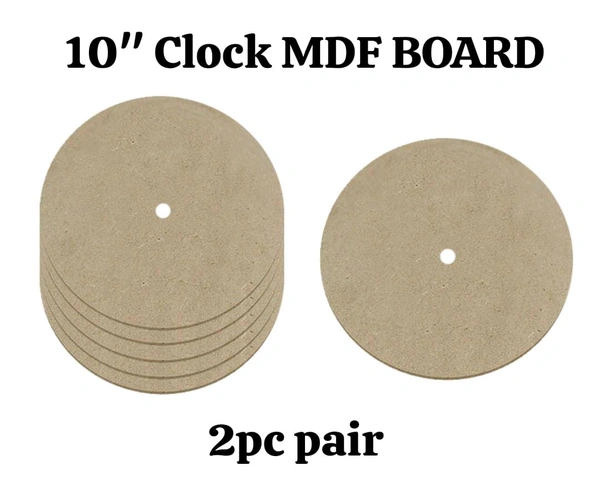 10" Clock MDF BOARD 2PC 