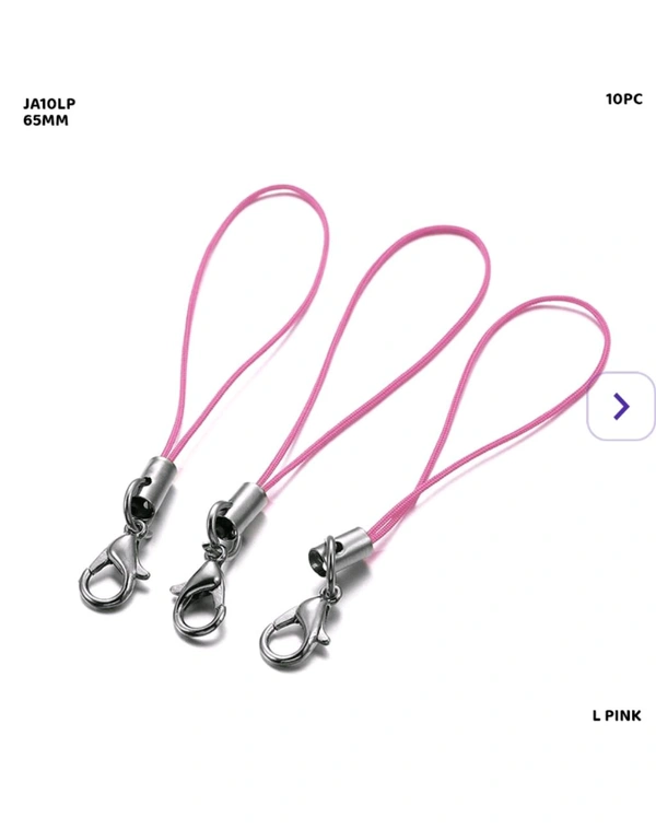 Thread Claps Lobster Hook (10pc) Pink