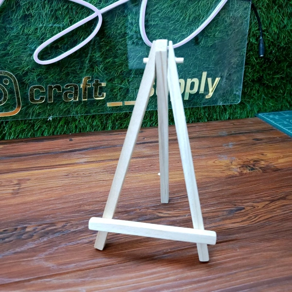 7" Inches Wood Easel Stand Without Screw 