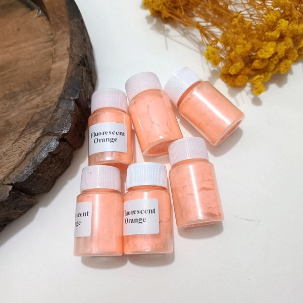 Fluorescent Orange Mica Powder 