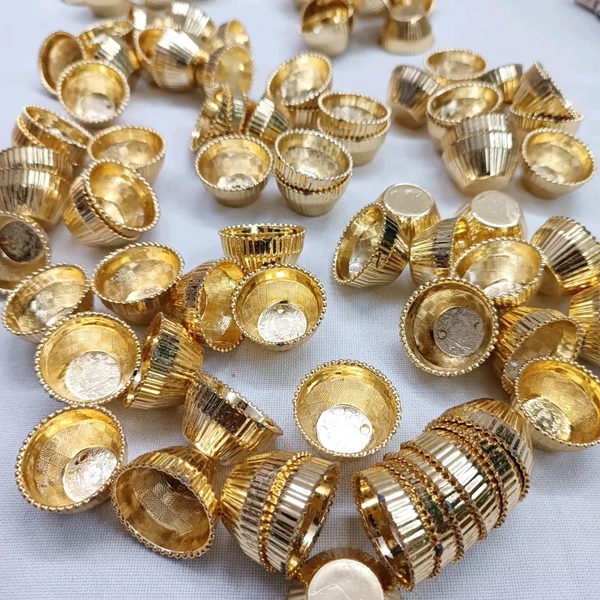 Golden Katori/ Wati 10 Pcs (3cm)