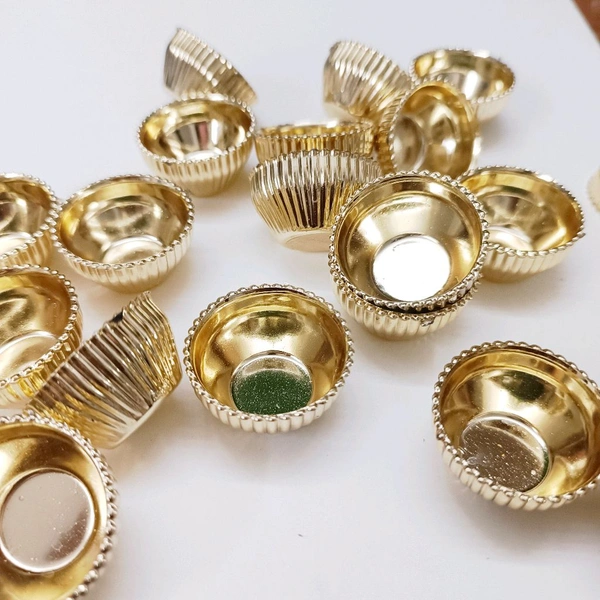 Golden Katori/ Wati 10 Pcs (3cm)