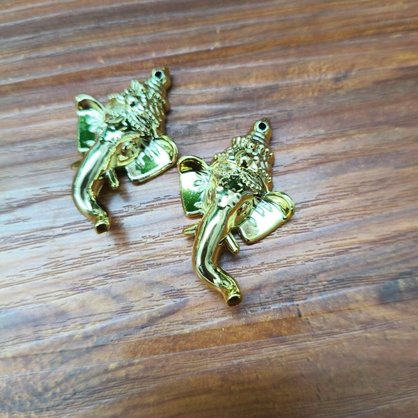 Golden Ganpati Charms (100pcs) 4cm