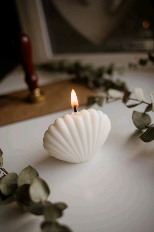 Shell Candle Mold  2.5" Inch Approx 