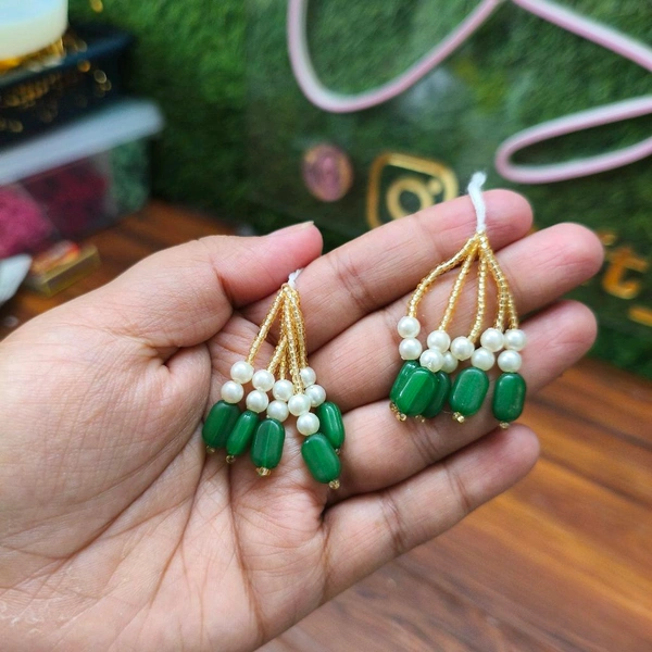 Green Latkan / Tessel / Hanging Pair 
