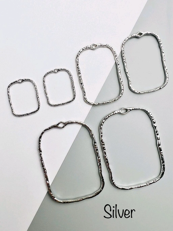 New Bezel Pack Of 15 Pcs (3 Different Sizes) Silver 