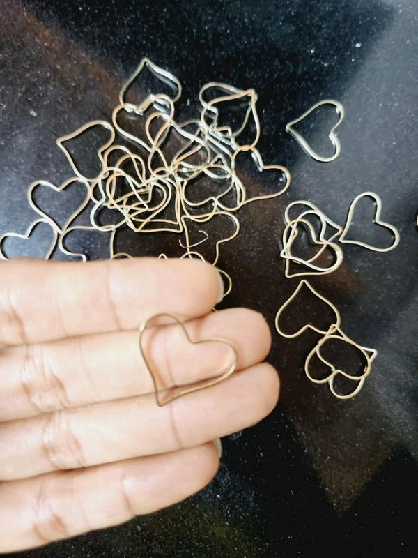 Heart Plain  Bezel (10pcs) Without Hole  2 Cm 