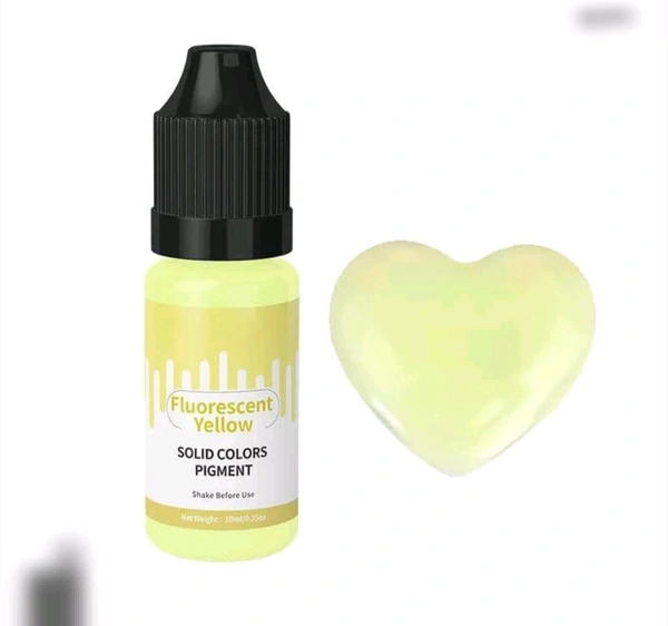 Solid Colour  Pigment 10 ML Fluorescent Yellow 