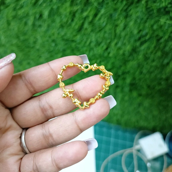 Heart 5pc Bezel Golden 