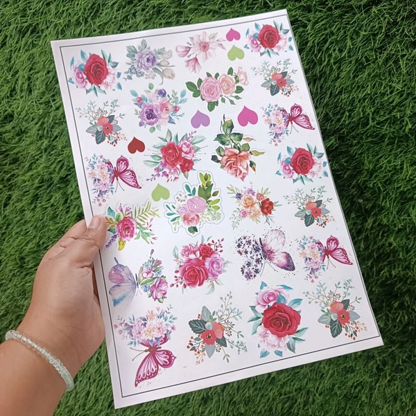  Flower Insert Sheet A4