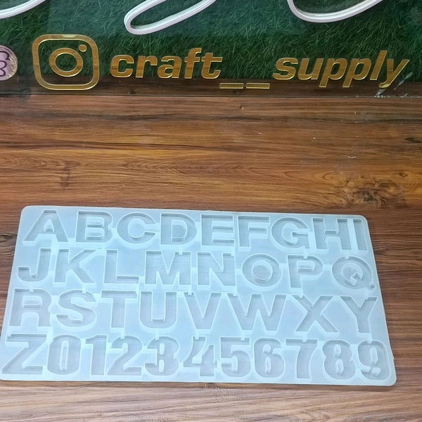 Alphabet Keychain Mold Without Hole (Front Face)