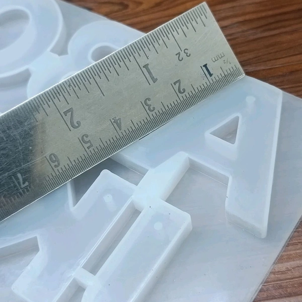Alphabet Keychain Mold Without Hole (Front Face)