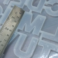 Alphabet Keychain Mold Without Hole (Front Face)