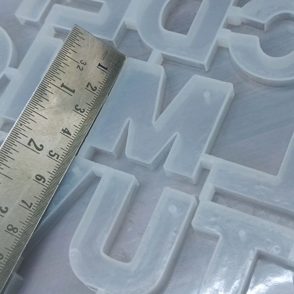 Alphabet Keychain Mold Without Hole (Front Face)