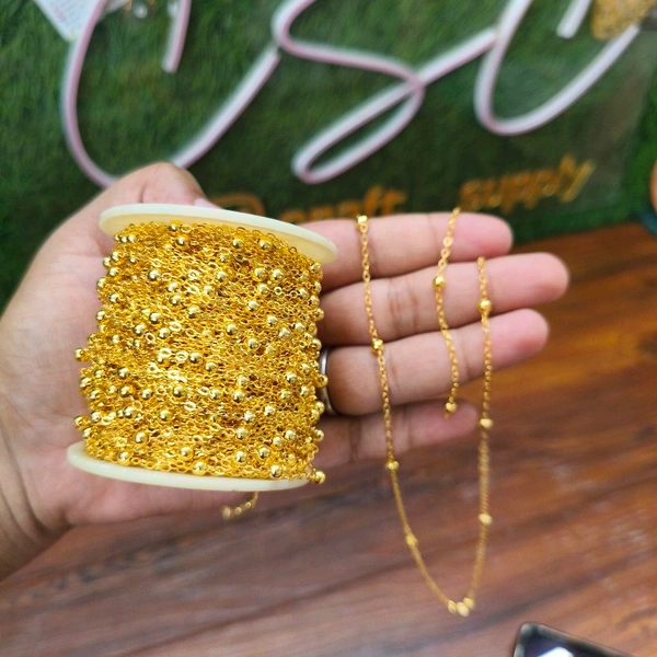 Golden Moti Chain 5mtrs 