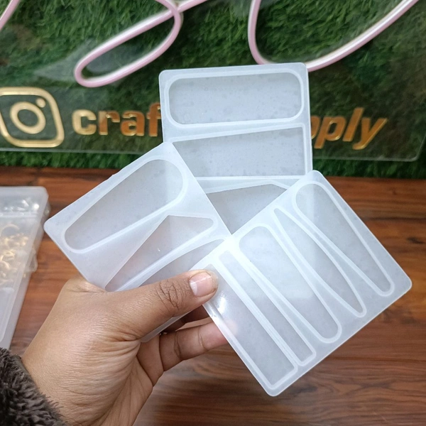 Resin Hair Clip/ Pin Mold 3pc Combo 