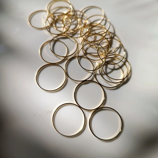 Round Plain Bezel (10pcs) Without Hole  2.4 cm 