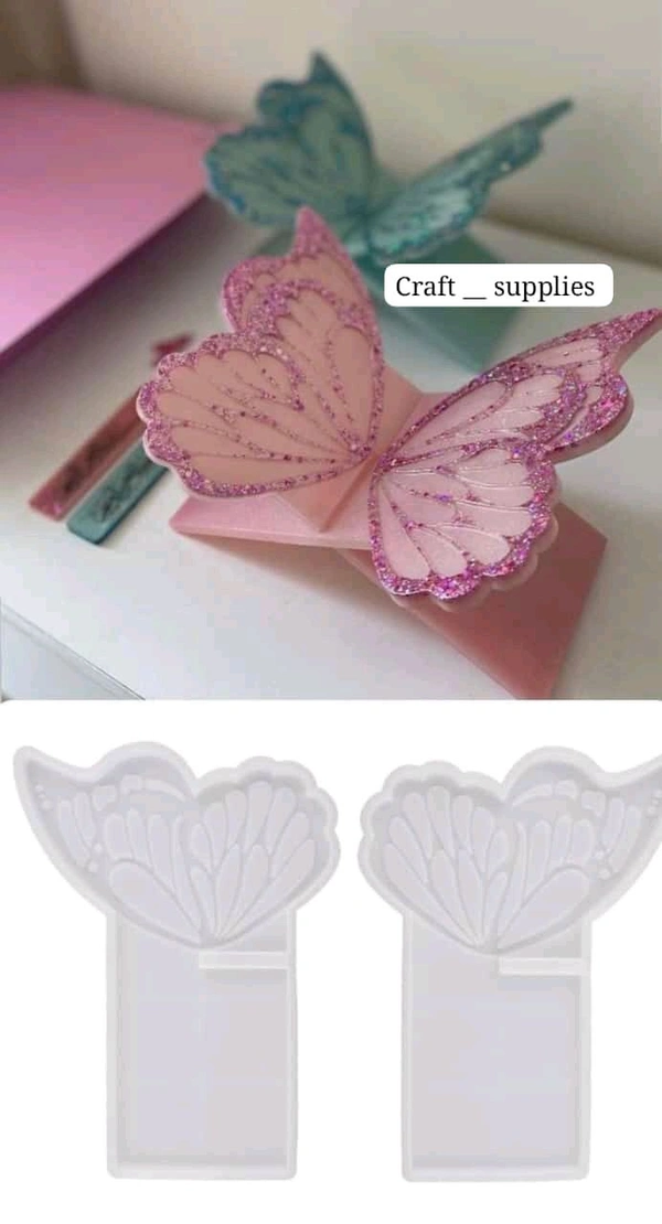 Butterfly Bookstand Mold 2 Pc 