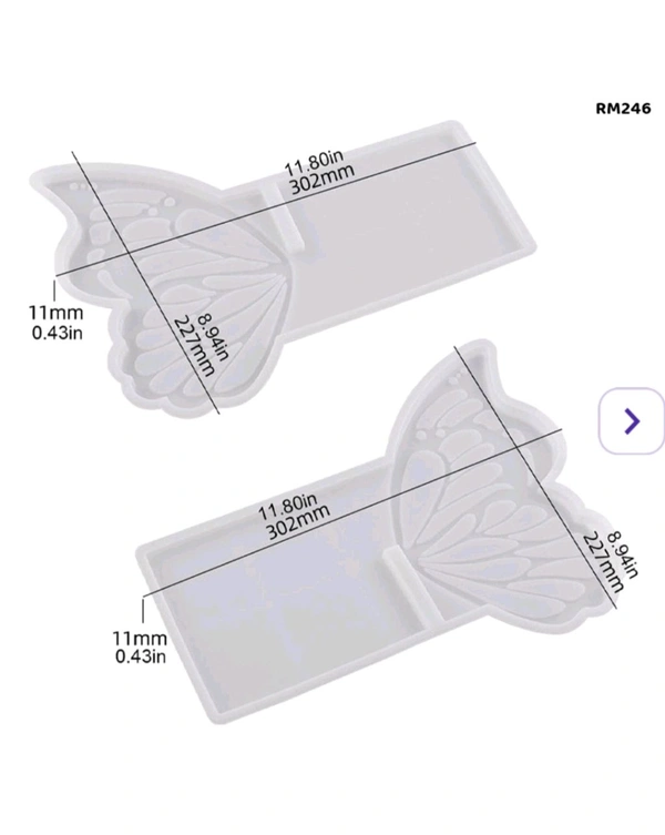 Butterfly Bookstand Mold 2 Pc 